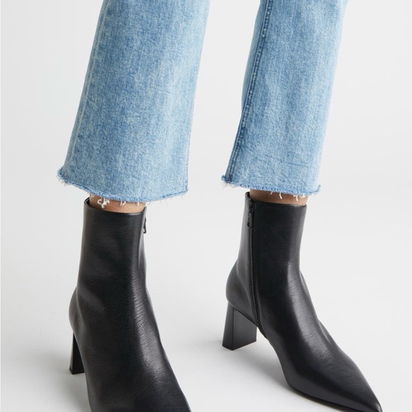 rag & bone Black Ankle Boots - Picture 2 of 6